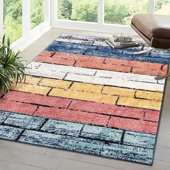 Unique Loom Tagine Collection Area Rug - Sophie (6' x 9' Rectangle Multi/Black)