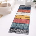 thumbnail image 1 of Unique Loom Tagine Collection Area Rug - Sophie (2' x 6' Runner Multi/Black), 1 of 7