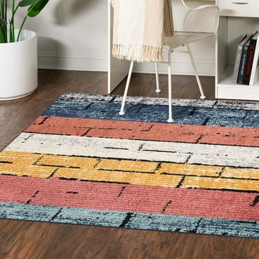 Unique Loom Tagine Collection Area Rug - Sophie (5' 3" Square Multi/Black)