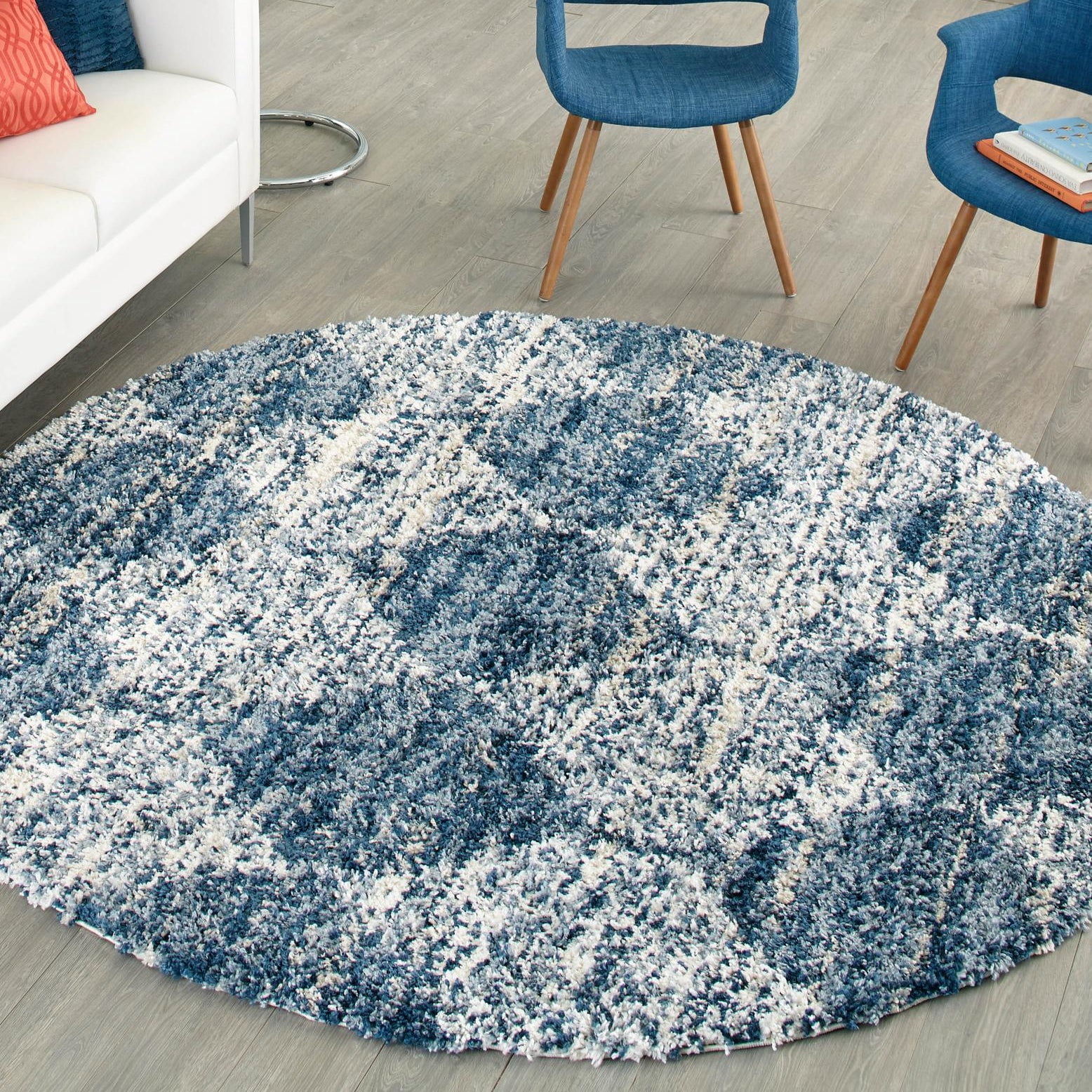 Unique Loom Serenity Shag Collection Area Rug - Soufriere (3' 3