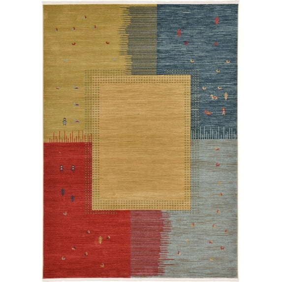 Unique Loom Southwestern Traditional Area Rugs, Beige