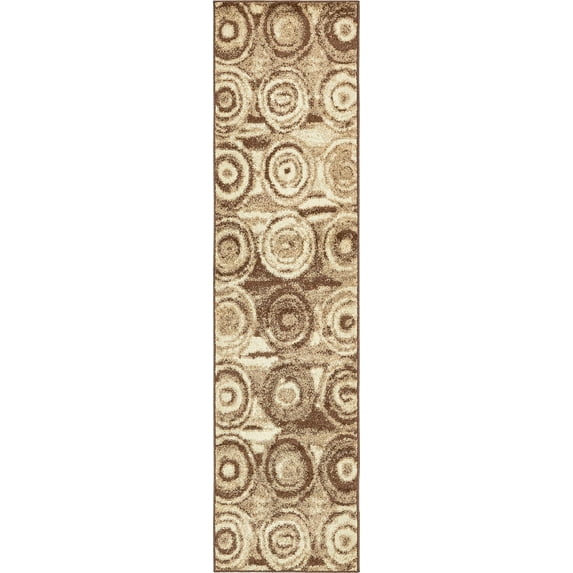 Unique Loom Spice Autumn Modern Geometric Area Rug or Runner