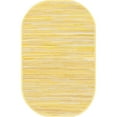 thumbnail image 1 of Unique Loom Striped Chindi Cotton Natural Fiber Area Rug or Runner, 1 of 7