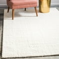 thumbnail image 1 of Unique Loom Studio Solid Shag Collection Area Rug - Sky (8' x 10' Rectangle White), 1 of 7