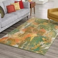 thumbnail image 1 of Unique Loom Haerfest Collection Area Rug - Sumatra (6' 1" x 9' Rectangle Green/Ivory), 1 of 6