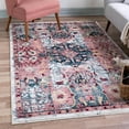 thumbnail image 1 of Unique Loom Sumter Collection Area Rug - Aiken (5' 1" x 8' Rectangle Pink/Navy Blue), 1 of 6