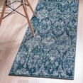 thumbnail image 1 of Unique Loom Sumter Collection Area Rug - Brewton (2' 7" x 10' Runner Navy Blue/Blue), 1 of 7