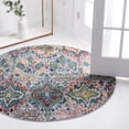 thumbnail image 1 of Unique Loom Sumter Collection Area Rug - Brewton (5' 1" Round Multi/Blue), 1 of 7