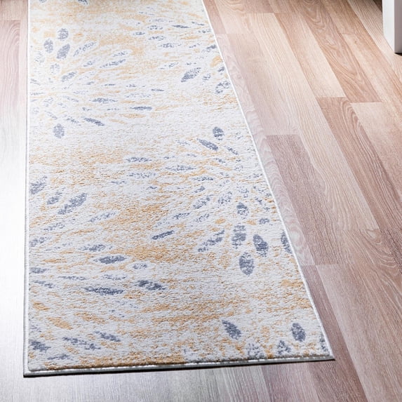 Unique Loom Sumter Collection Area Rug - Rhett (2' x 6' 1" Runner Yellow/Gray)