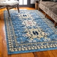 thumbnail image 1 of Unique Loom Taftan Collection Area Rug - Oasis (5' 3" x 8' Rectangle Light Blue/Cream), 1 of 7