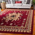 thumbnail image 1 of Unique Loom Taftan Collection Area Rug - Oasis (7' 10" Square Red/Black), 1 of 7