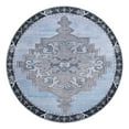 thumbnail image 1 of Unique Loom Timeless Collection Area Rug - Thomas (5' Round Blue Gray/Gray), 1 of 12