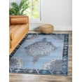 thumbnail image 1 of Unique Loom Timeless Collection Area Rug - Thomas (3' 6" x 5' 6" Rectangle Blue Gray/Gray), 1 of 6