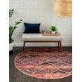 thumbnail image 1 of Unique Loom Timeless Collection Area Rug - Andrew (5' Round Multi/Blue), 1 of 7