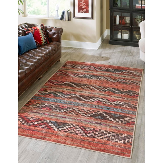 Unique Loom Timeless Collection Area Rug - Andrew (7' 6" x 10' 6" Rectangle Multi/Blue)