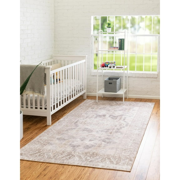 Unique Loom Timeless Collection Area Rug - Paul (8' 4" x 12' Rectangle Gray/Beige)