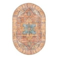 thumbnail image 1 of Unique Loom Timeless Collection Area Rug - Peter (2' x 3' 1" Oval Rust Red/Blue), 1 of 8