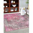 thumbnail image 1 of Unique Loom Timeless Collection Area Rug - Peter (2' x 3' Rectangle Pink/Black), 1 of 12