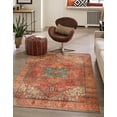 thumbnail image 1 of Unique Loom Timeless Collection Area Rug - Peter (2' x 3' Rectangle Rust Red/Blue), 1 of 6