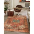 thumbnail image 1 of Unique Loom Timeless Collection Area Rug - Peter (9' x 12' Rectangle Rust Red/Blue), 1 of 6