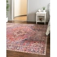 thumbnail image 1 of Unique Loom Timeless Collection Area Rug - Simon (7' 6" Square Red/Teal), 1 of 8
