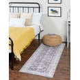 thumbnail image 1 of Unique Loom Timeless Collection Area Rug - Thaddeus (2' 6" x 12' Runner Charcoal/Navy Blue), 1 of 9