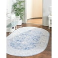 thumbnail image 1 of Unique Loom Timeless Collection Area Rug - Thaddeus (2' x 3' 1" Oval Blue/Gray), 1 of 9