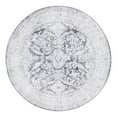 thumbnail image 1 of Unique Loom Timeless Collection Area Rug - Thaddeus (5' Round Charcoal/Navy Blue), 1 of 9