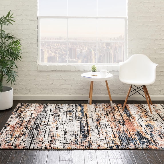 Unique Loom Tucson Collection Area Rug - Tohono (2' x 3' Rectangle Multi/Black)