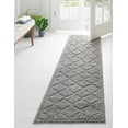thumbnail image 1 of Unique Loom Trellis Shag Collection Area Rug - Traditional (2' x 6' 7" Runner Gray), 1 of 9
