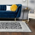 thumbnail image 1 of Unique Loom Aurelia Collection Area Rug - Trajan (10' x 13' Rectangle Charcoal/Black), 1 of 7