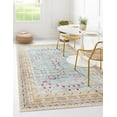 thumbnail image 1 of Unique Loom Treble Austin Rug , 5' 1" x 8' 0" ,Blue, 1 of 6