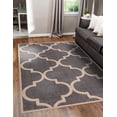 thumbnail image 1 of Unique Loom Trellis Collection Area Rug - Austin (5' 1" x 8' Rectangle Gray/Beige), 1 of 7