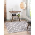thumbnail image 1 of Unique Loom Trellis Collection Area Rug - Philadelphia (10' Square Light Gray/Beige), 1 of 10
