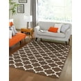 thumbnail image 1 of Unique Loom Trellis Collection Area Rug - Philadelphia (10' x 14' 1" Rectangle Brown/Beige), 1 of 11