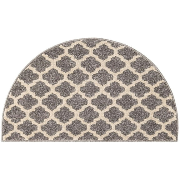 Unique Loom Trellis Collection Area Rug - Philadelphia (2' 2" x 3' 7" Hearth Dark Gray/Beige)