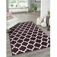 thumbnail image 1 of Unique Loom Trellis Collection Area Rug - Philadelphia (5' 1" x 8' Rectangle Purple/Ivory), 1 of 11