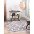thumbnail image 1 of Unique Loom Trellis Collection Area Rug - Philadelphia (6' 1" Square Light Gray/Beige), 1 of 10