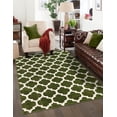 thumbnail image 1 of Unique Loom Trellis Collection Area Rug - Philadelphia (7' 1" x 10' Rectangle Dark Green/Beige), 1 of 10