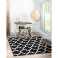 thumbnail image 1 of Unique Loom Trellis Collection Area Rug - Philadelphia (8' Square Black/Beige), 1 of 13