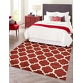 thumbnail image 1 of Unique Loom Trellis Collection Area Rug - Philadelphia (8' Square Dark Terracotta/Beige), 1 of 12