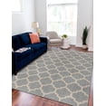 thumbnail image 1 of Unique Loom Trellis Collection Area Rug - Philadelphia (8' x 11' Rectangle Light Gray/Beige), 1 of 10