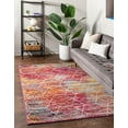 thumbnail image 1 of Unique Loom Trellis Frieze Collection Area Rug - Geometric (3' 3" x 5' 3" Rectangle Multi/Ivory), 1 of 7