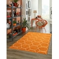 thumbnail image 1 of Unique Loom Trellis Frieze Collection Area Rug - Geometric (7' 10" x 11' Rectangle Orange/Ivory), 1 of 7