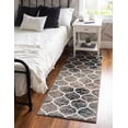 thumbnail image 1 of Unique Loom Trellis Frieze Collection Area Rug - Rounded (2' x 10' Runner Blue Multi/Ivory), 1 of 6