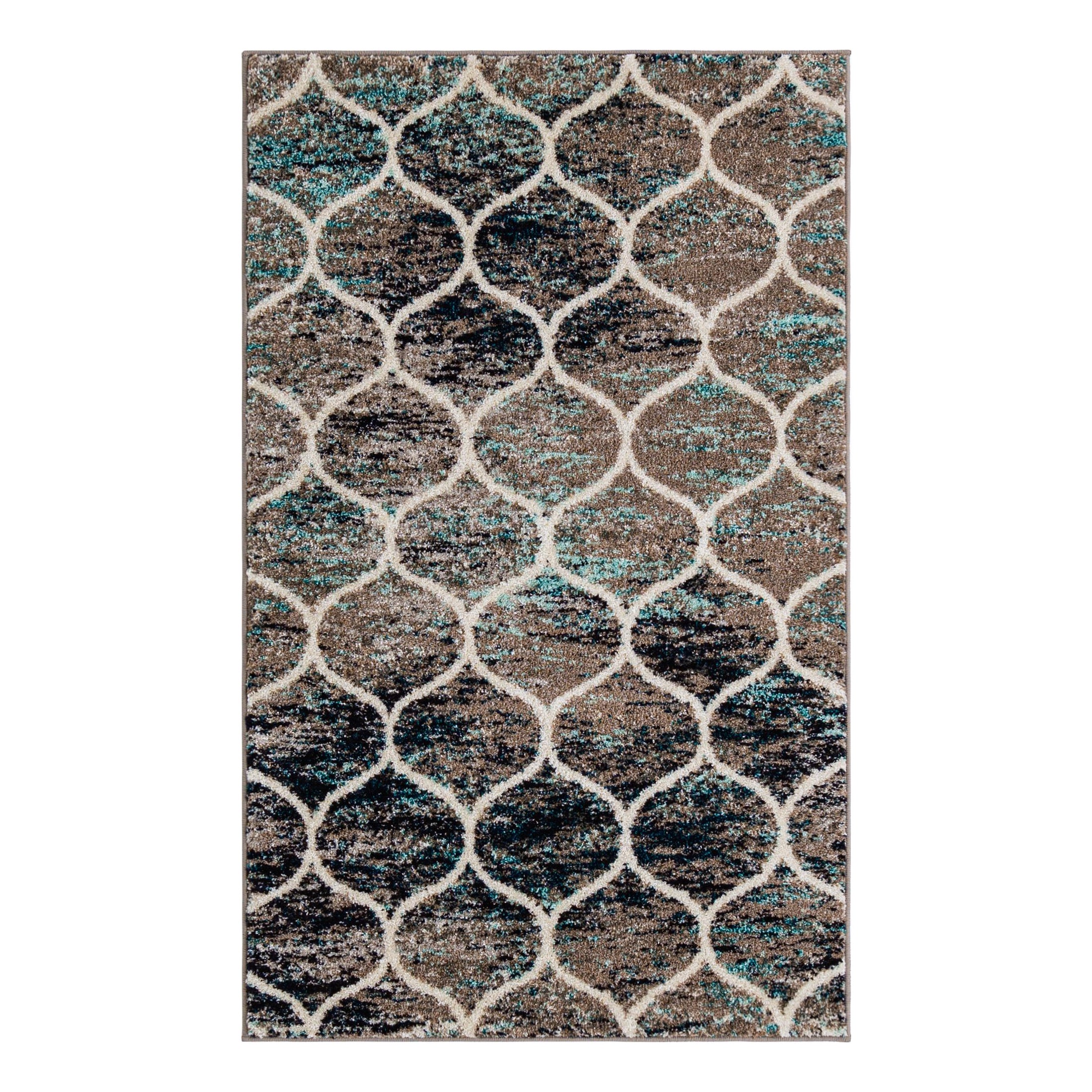 Unique Loom Trellis Frieze Collection Area Rug - Rounded (3' 3" x 5' 3 ...