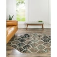 thumbnail image 1 of Unique Loom Trellis Frieze Collection Area Rug - Rounded (7' 10" Octagon Blue Multi/Ivory), 1 of 7