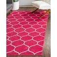 thumbnail image 1 of Unique Loom Trellis Frieze Collection Area Rug - Rounded (8' x 11' Rectangle Pink/Ivory), 1 of 7