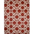 thumbnail image 1 of Unique Loom Trellis Geometric Modern Area Rugs, Red, 1 of 4
