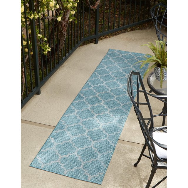 Unique Loom Outdoor Trellis Collection Area Rug (2' x 8' Runner